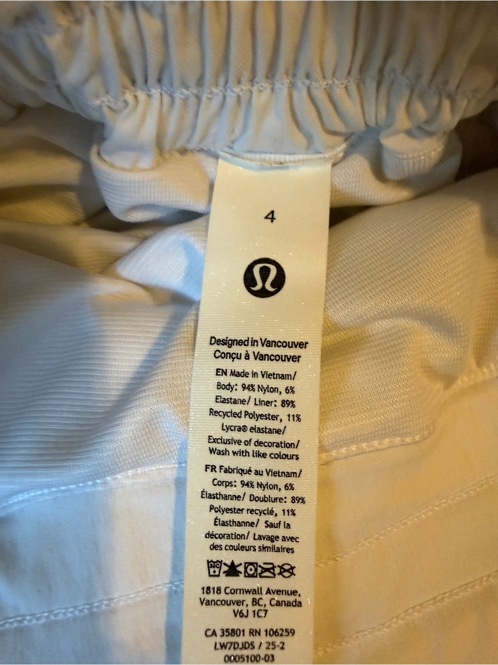lululemon athletica White Women's Athletic Shorts - Picture 3 of 5